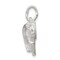 Sterling Silver Wolf Charm Pendant Animal Jewelry 18mm x 23mm
